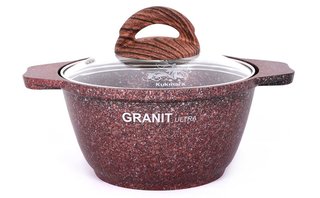Кастрюля KUKMARA "Granit Ultra" 1 л., арт. кга12а