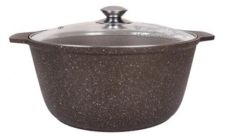 Кастрюля жаровня KUKMARA "Мраморная" 5 л., арт. жмк52а